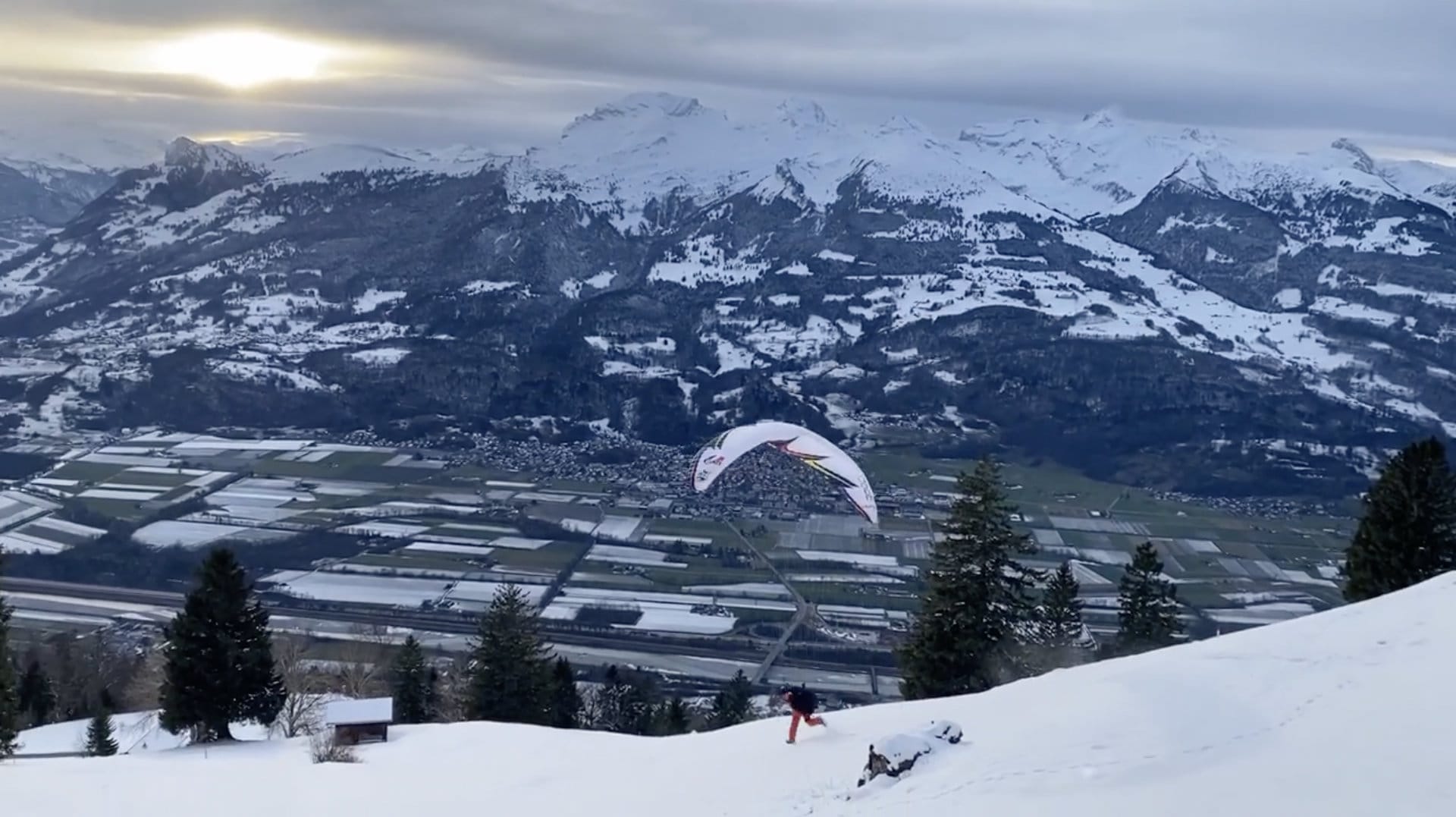 Back wind take-off with a u-turn with a U-Turn